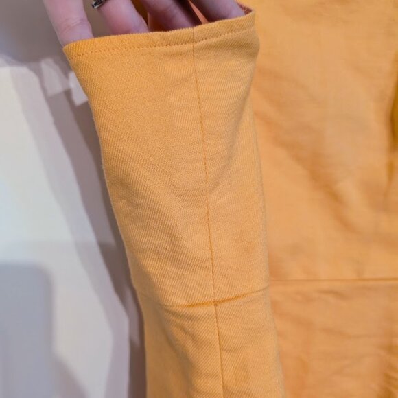 J. Crew Squareneck A-line Stretch Linen Blend Summer Dress Coastal Sunset 2 EUC - Picture 6 of 10